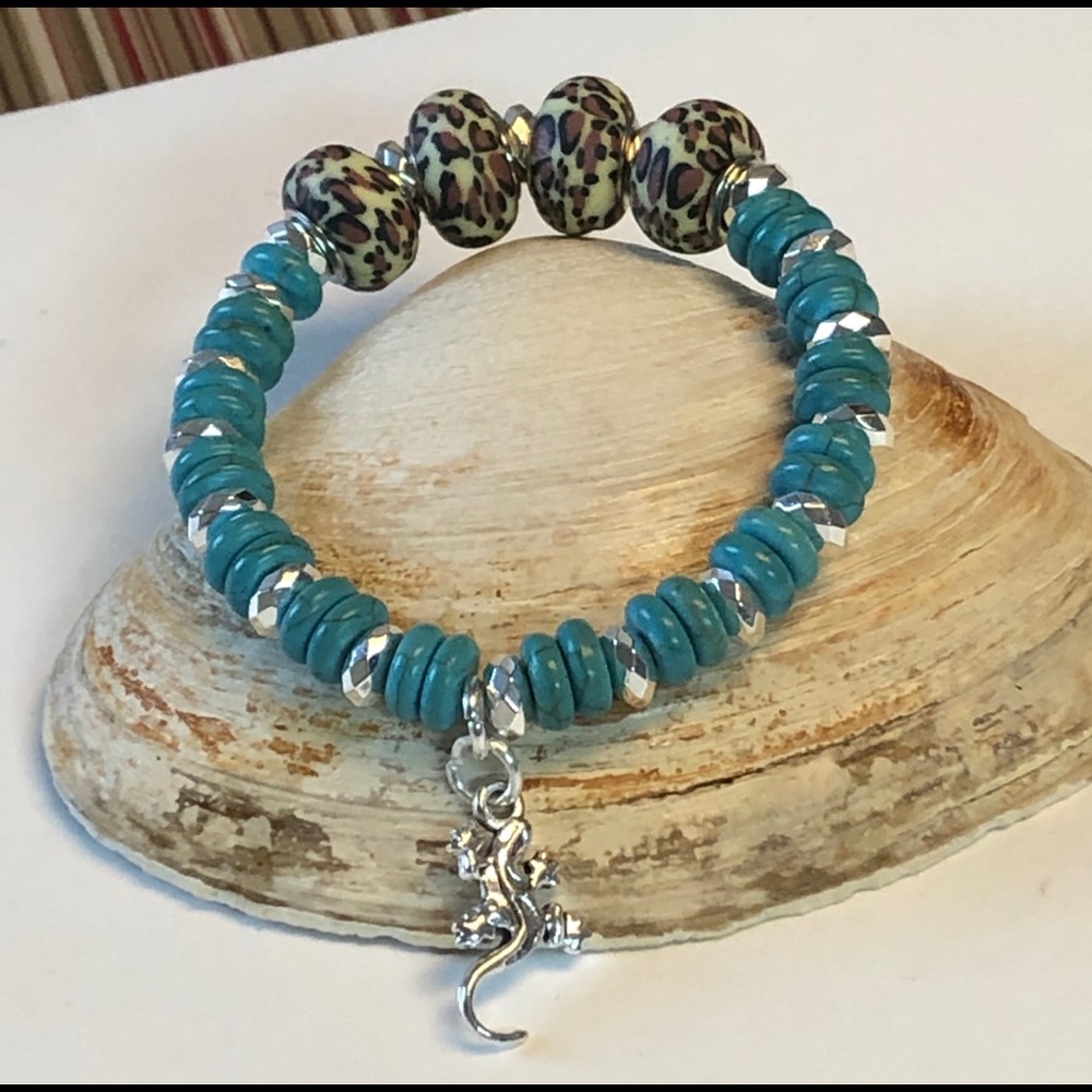 Leopard Polymer bracelet - Picture 4 of 5